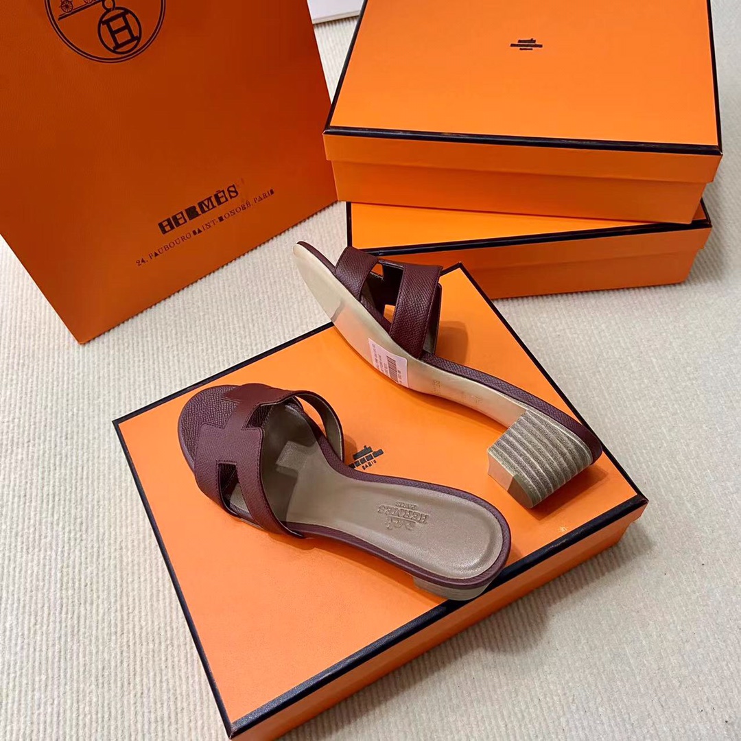 에르메스 올수공 오아시스 슬리퍼 샌들 앱송 22